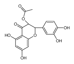 (+)-taxifolin 3-O-acetate Structure