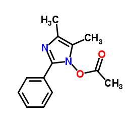 Imidazole, 1-acetoxy-4,5-dimethyl-2-phenyl- (8CI) Structure