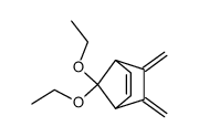 7,7-Diethoxy-2,3-dimethylenbicyclo[2.2.1]hept-5-en结构式