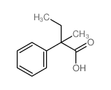 BUTYRIC ACID, 2-METHYL-2-PHENYL- structure