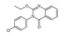 3-(4-chlorophenyl)-2-ethoxyquinazolin-4-one结构式