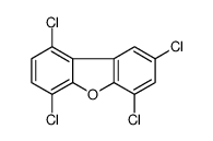 1,4,6,8-tetrachlorodibenzofuran Structure