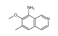 8-amino-7-methoxy-6-methylisoquinoline结构式