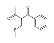 2-((methylthio)methyl)-1-phenylbutane-1,3-dione结构式