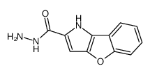 Benzofuro[3,2-b]pyrrole-2-carboxylic Acid Hydrazide结构式