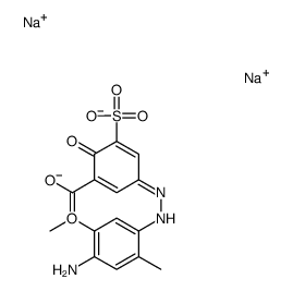 5-[(4-amino-5-methoxy-o-tolyl)azo]-3-sulphosalicylic acid, sodium salt结构式