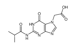 N2-isobutyryl-7-(carboxymethyl)guanine Structure