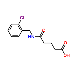 5-[(2-Chlorobenzyl)amino]-5-oxopentanoic acid Structure