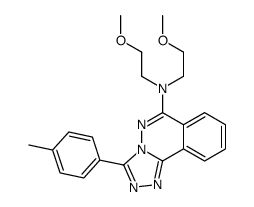 N,N-bis(2-methoxyethyl)-3-(4-methylphenyl)-[1,2,4]triazolo[3,4-a]phthalazin-6-amine结构式