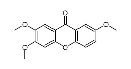 2,3,7-trimethoxyxanthen-9-one结构式