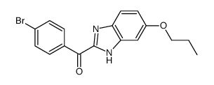 (4-bromophenyl)-(6-propoxy-1H-benzimidazol-2-yl)methanone结构式