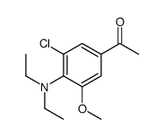 1-[3-chloro-4-(diethylamino)-5-methoxyphenyl]ethanone结构式