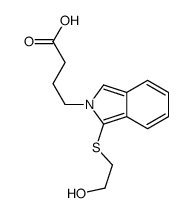 4-[1-(2-hydroxyethylsulfanyl)isoindol-2-yl]butanoic acid Structure