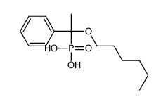 (1-hexoxy-1-phenylethyl)phosphonic acid Structure