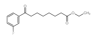 ethyl 8-(3-fluorophenyl)-8-oxooctanoate结构式