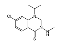 7-Chloro-1-isopropyl-3-methylamino-2,3-dihydro-1H-quinazoline-4-thione Structure