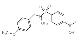 (4-(N-(4-Methoxybenzyl)-N-methylsulfamoyl)phenyl)boronic acid Structure