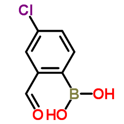 4-Chloro-2-formylphenylboronic acid structure