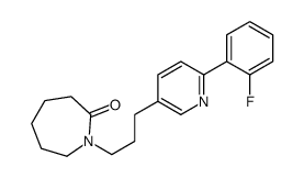 1-[3-[6-(2-fluorophenyl)pyridin-3-yl]propyl]azepan-2-one Structure