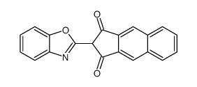 2-(1,3-benzoxazol-2-yl)cyclopenta[b]naphthalene-1,3-dione结构式