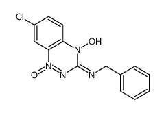 N-benzyl-7-chloro-4-hydroxy-1-oxido-1,2,4-benzotriazin-1-ium-3-imine结构式