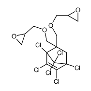 2,2'-[(1,4,5,6,7,7-hexachlorobicyclo[2.2.1]hept-5-en-2-ylidene)bis(methyleneoxymethylene)]bisoxirane结构式