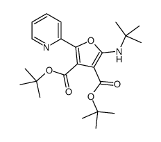 ditert-butyl 2-(tert-butylamino)-5-pyridin-2-ylfuran-3,4-dicarboxylate结构式