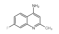 4-氨基-7-氟-2-甲基喹啉结构式