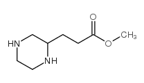 3-哌嗪-2-丙酸甲酯结构式