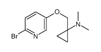 1-[(6-bromopyridin-3-yl)oxymethyl]-N,N-dimethylcyclopropan-1-amine Structure