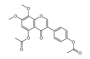 5.4'-Diacetoxy-7.8-dimethoxy-isoflavon Structure