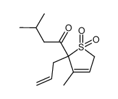 2-isovaleroyl-2-allyl-3-methyl-2,5-dihydrothiophene 1,1-dioxide Structure