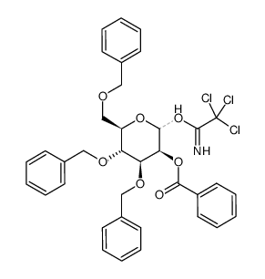 2-O-benzoyl-3,4,6-tri-O-benzyl-D-mannopyranosyl trichloroacetimidate Structure