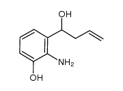 2-amino-3-(1-hydroxybut-3-enyl)phenol结构式