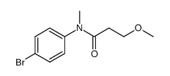 N-(4-bromophenyl)-3-methoxy-N-methylpropanamide结构式