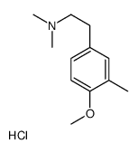 2-(4-methoxy-3-methylphenyl)-N,N-dimethylethanamine,hydrochloride结构式