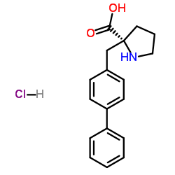 (R)-ALPHA-(4-BIPHENYLMETHYL)-PROLINE-HCL结构式