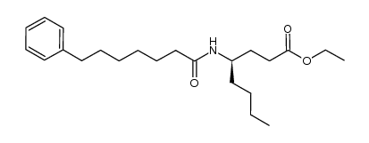 (R)-ethyl 4-(7-phenylheptanamido)octanoate Structure