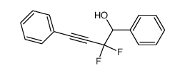 2,2-difluoro-1,4-diphenylbut-3-yn-1-ol结构式