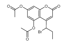 dimethoxy-5,7 (bromo-1 propyl)-4 coumarine Structure