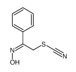 (2-hydroxyimino-2-phenylethyl) thiocyanate Structure