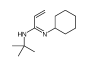 N-tert-butyl-N'-cyclohexylprop-2-enimidamide结构式