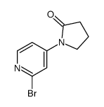 1-(2-bromopyridin-4-yl)pyrrolidin-2-one Structure