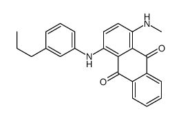 1-(methylamino)-4-(3-propylanilino)anthracene-9,10-dione结构式