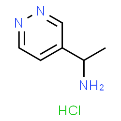 1-(Pyridazin-4-yl)ethan-1-amine hydrochloride structure