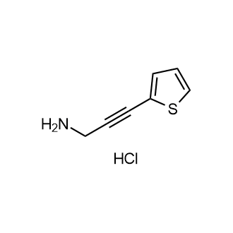 3-(Thiophen-2-yl)prop-2-yn-1-aminehydrochloride structure