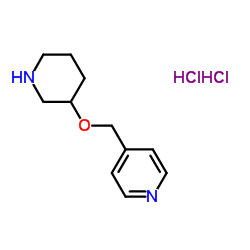 4-[(3-Piperidinyloxy)methyl]pyridine dihydrochloride Structure