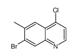 7-溴-4-氯-6-甲基喹啉结构式