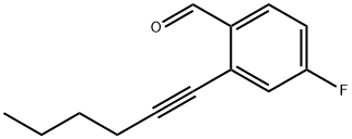 4-fluoro-2-(hex-1-yn-1-yl)benzaldehyde picture