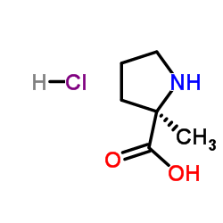 (S)-2-甲基吡咯烷-2-甲酸盐酸盐结构式